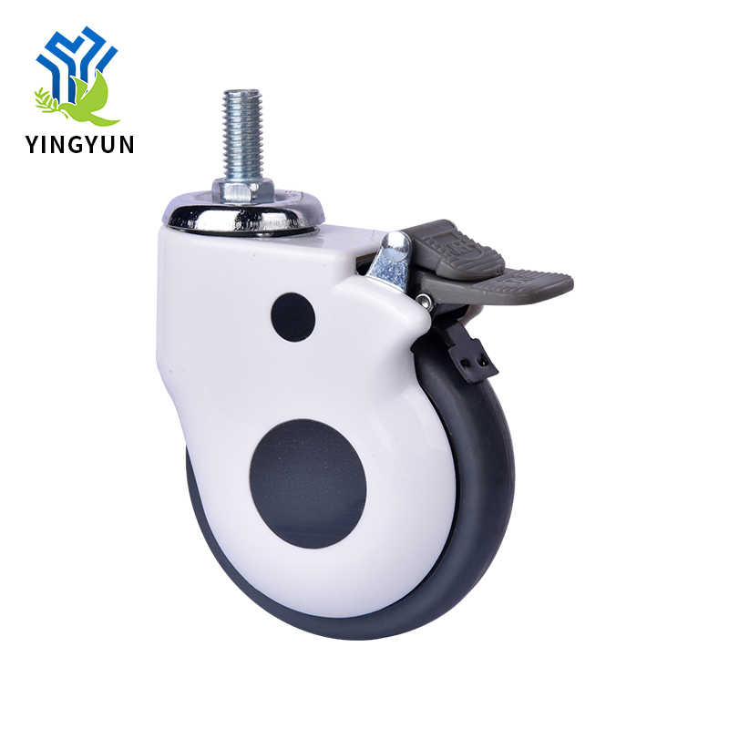 Plastic Full Wrapped Mute Universal Medical Bed Caster Wheels