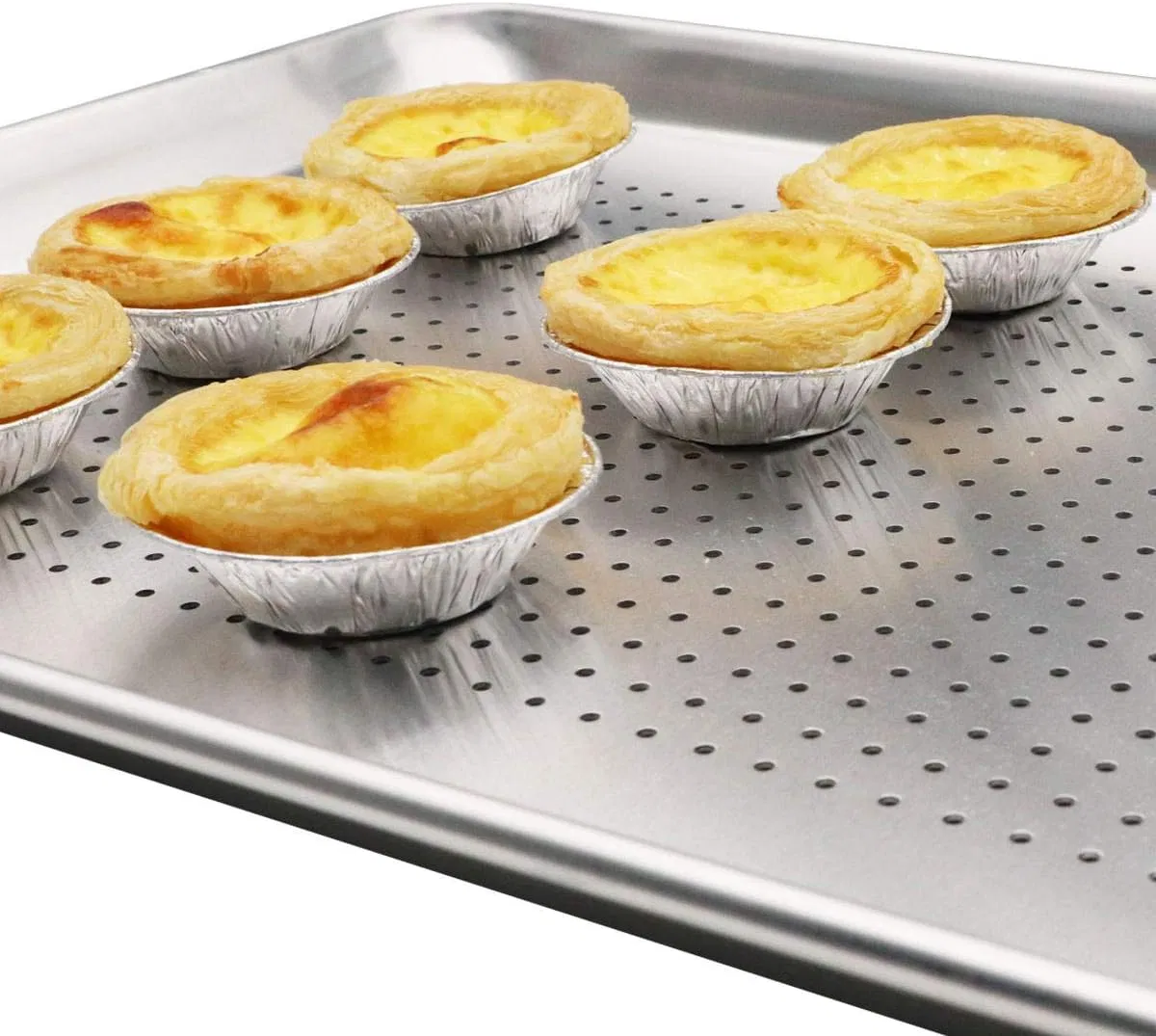 Wholesale Customized 60*40cm Aluminum Baking Sheet Pan Cookie Sheet Perforated Flat Bakery Tray