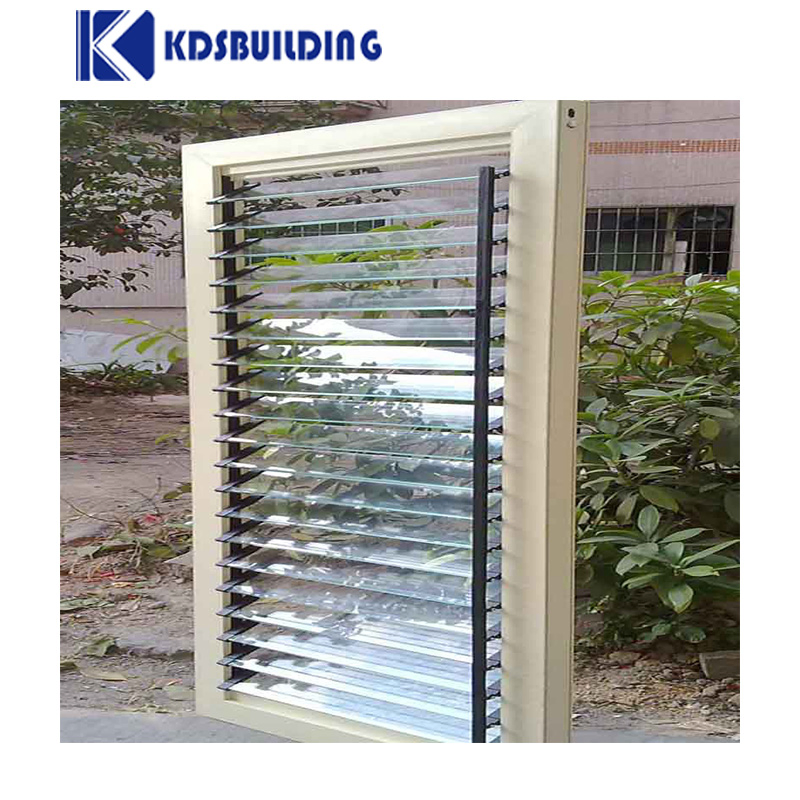 As2047 Australia Style Fix Jalousie Window Insulated Adjustable Movable Louver Glass Glazed