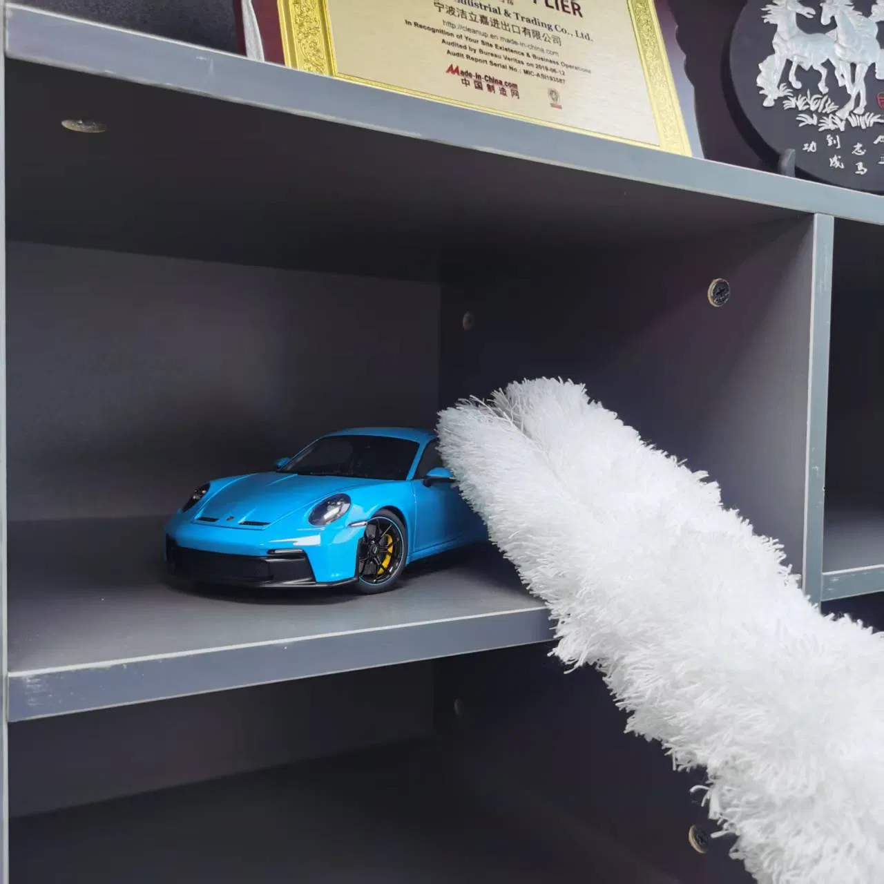 Household Cleaning Retractable Rod Head Changeable Magic Microfiber Duster