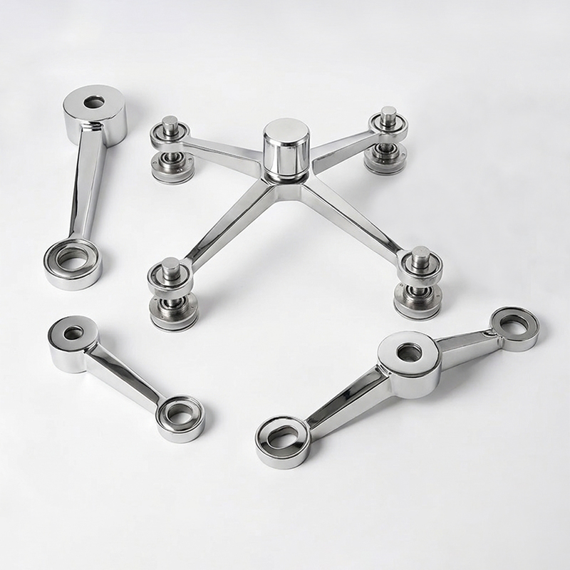 Customized 1-4 Arms Stainless Steel Glass Wall Spider for Fix Glass