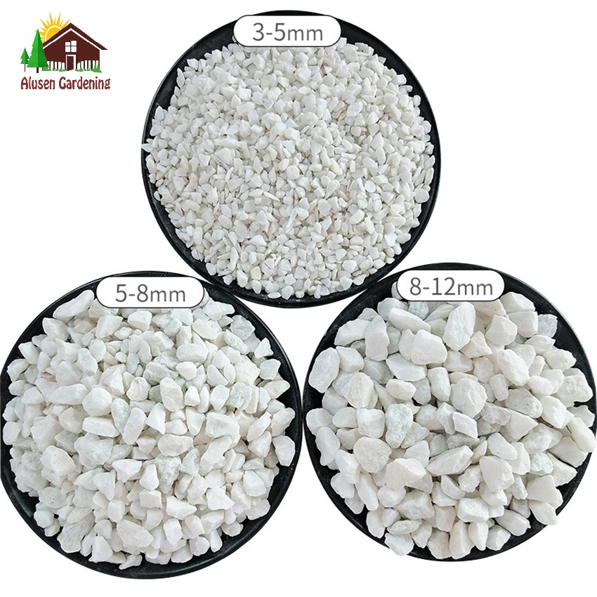 1-3cm White Natural River Rocks Ideal for Fish Tank & Vases & Crafting White