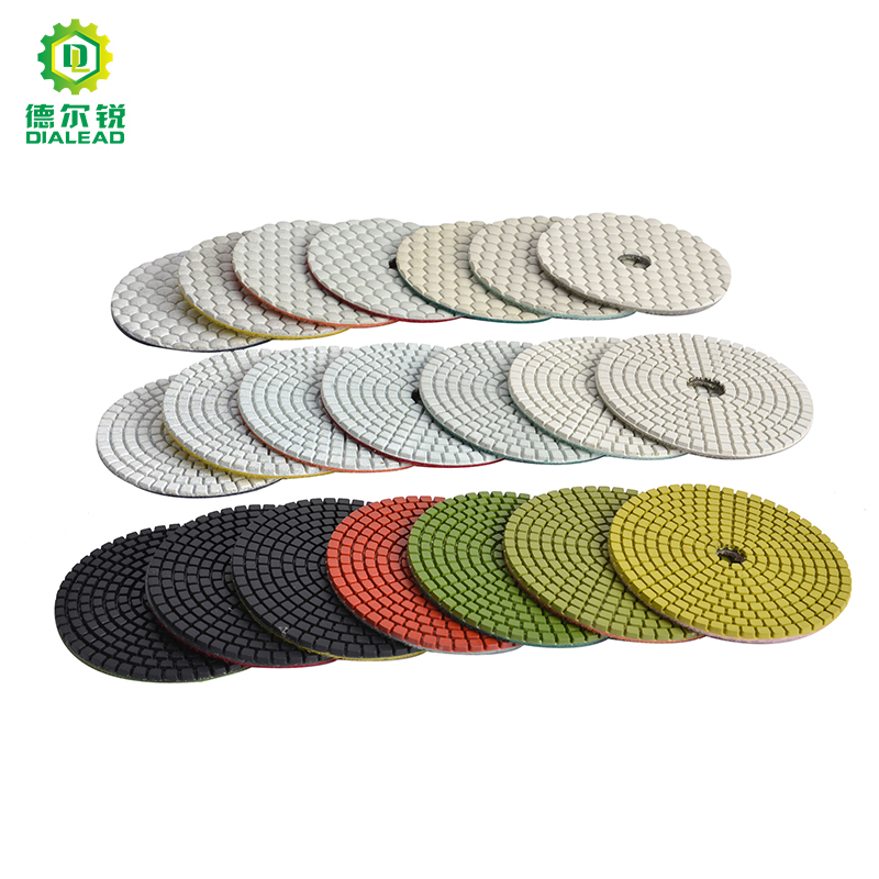 Dialead Wet Diamond Flexible Polishing Pads for Granite Marble Ceramic