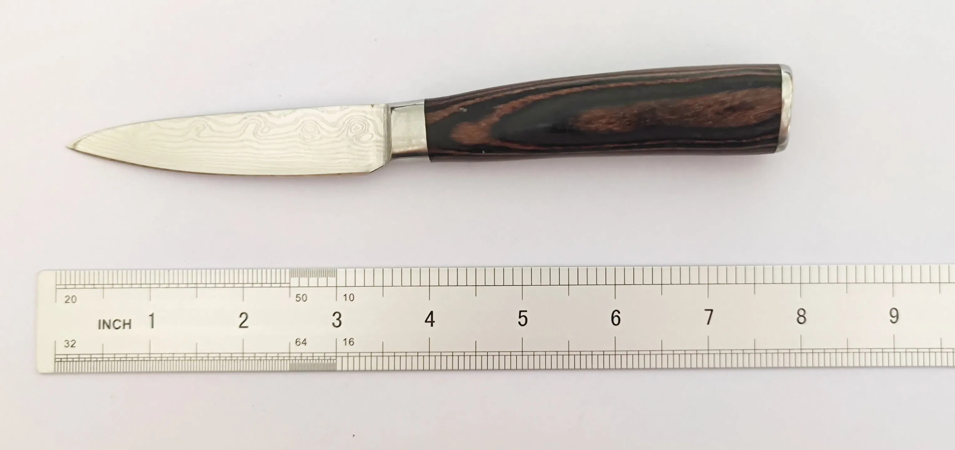 Кухонный нож для фруктов Дамаск, стальное лезвие