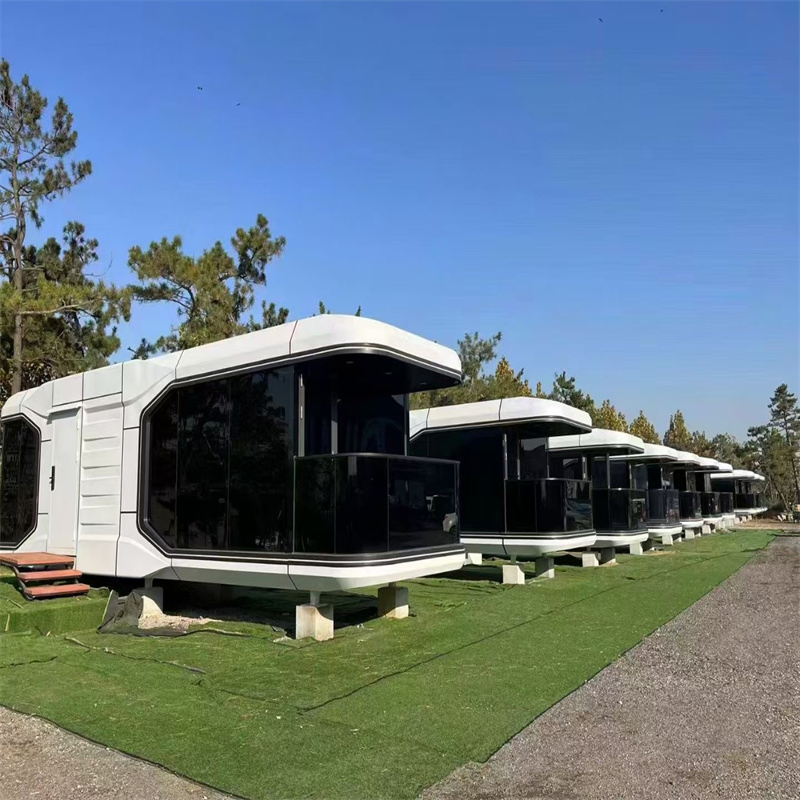 Modular Outdoor Space Capsule House Factory Price Fashion Modern Mobile Hotel Tiny Apple House Prefabricated Steel Structure Cabin with Bedroom Prefab House