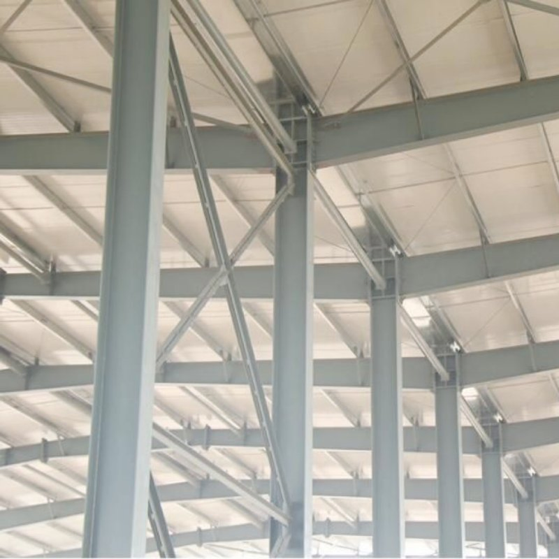 SB083 Customized Building Material H sections alloy steel column steel structure