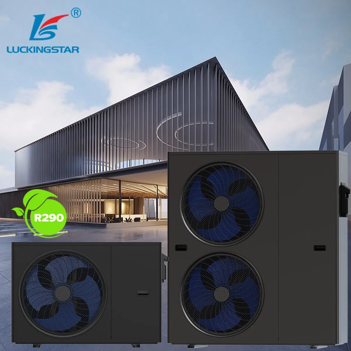 Good Quality High Efficiency Reliable R290 Heat Pump System Used for Cooling