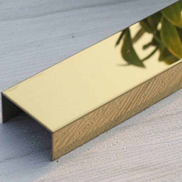 201 304 Ceramic Tile Corner Trim Stainless Steel Square Metal Edge Trim