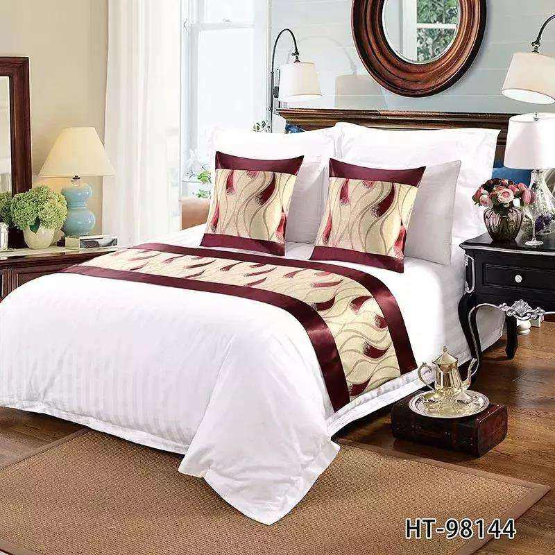 China Supplier Custom Luxury and Beautiful Bed Runner for Hotel