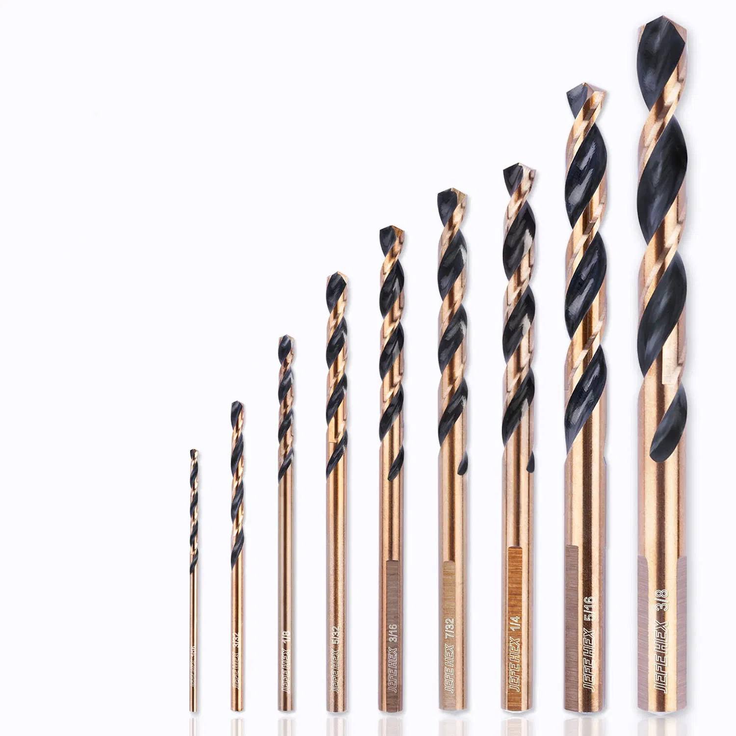 DIN338 Standard HSS M2 Black& Gold Fully Ground Straight Shank Drill Bit