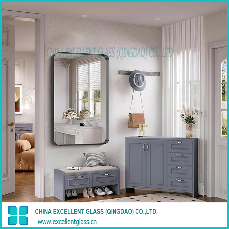 Tempered Mirror/Laminated Mirror/Vinyl Backed Mirror/Cooper Free Silver Mirror/ Bathroom Mirror/Bedroom Mirror/Safety Mirror