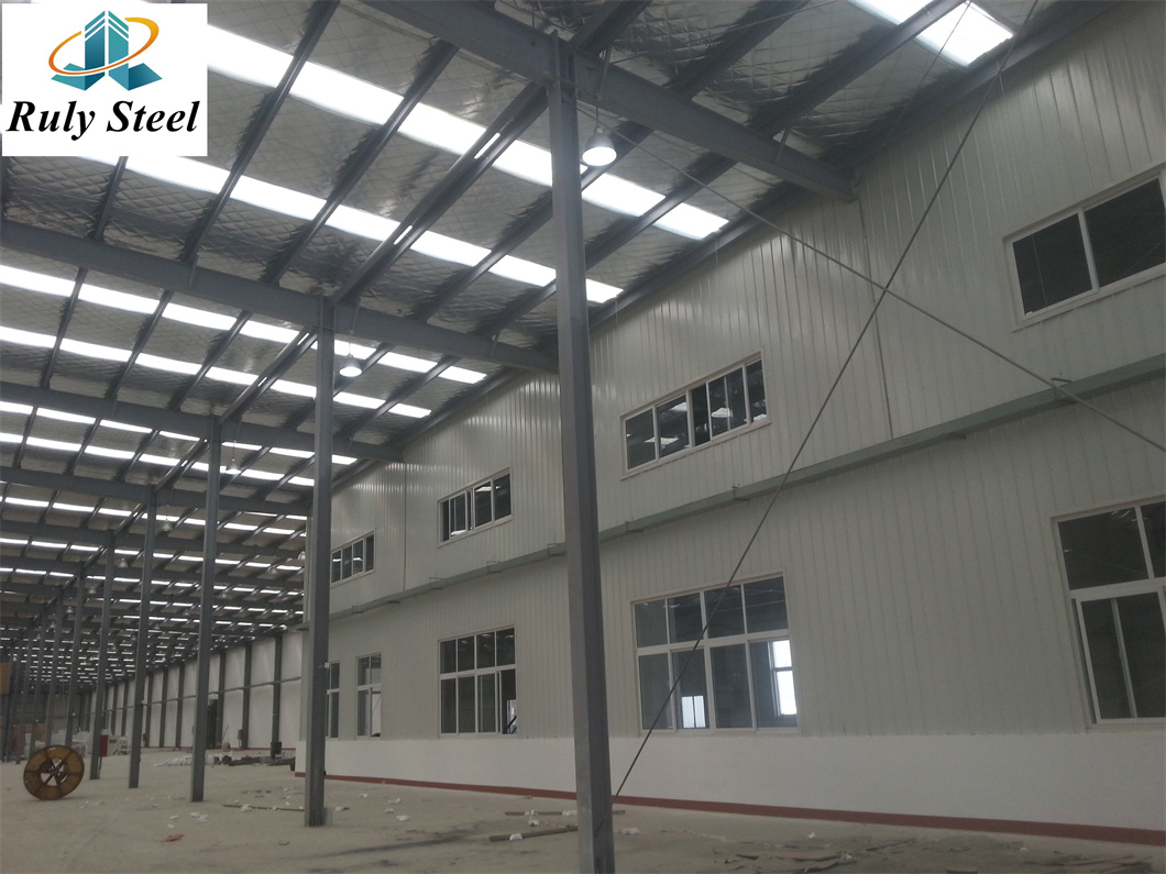 Prefabricated Steel Structure Used in Temporary Constructions Warehouses and Prefab Workshops