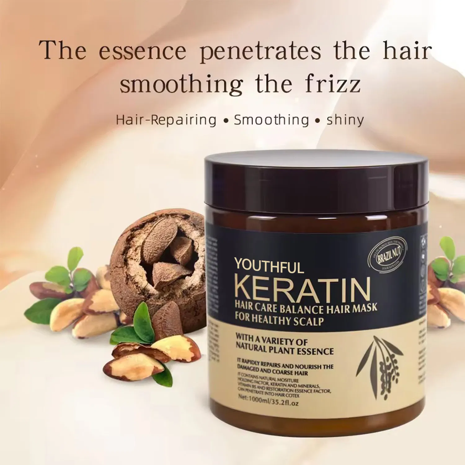 Organic Keratin Treatment Anti Frizzy Professional Karatin Hair Mask