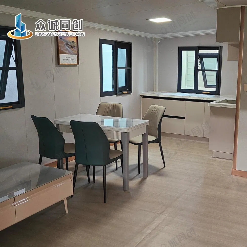 Anticorrosion Container House with Triangle Roof for Disaster Relief House
