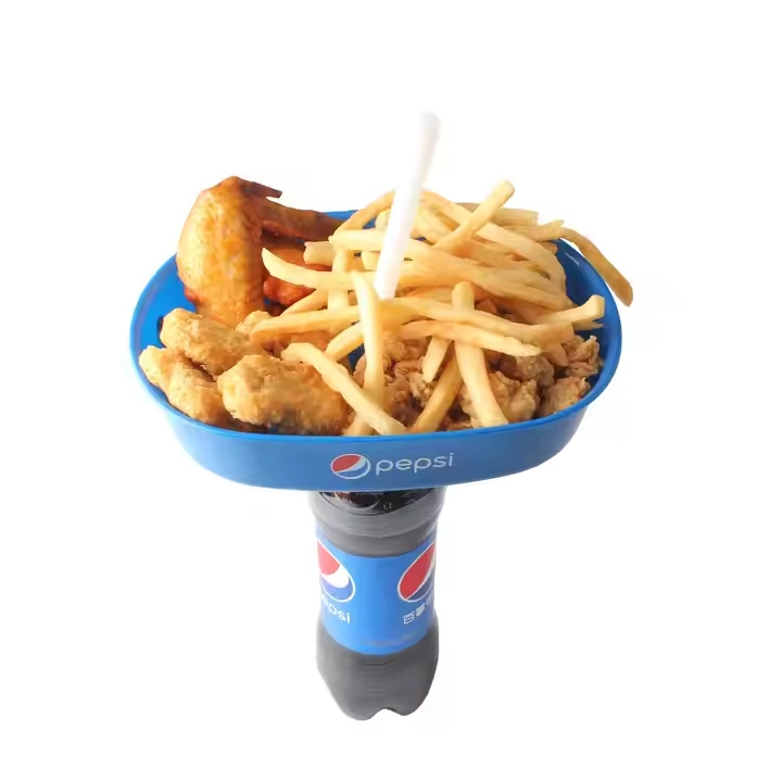 Square 30 Oz Disposable Snack Grub Tub with Drinking Wholesale Chips Food Grade Grub Tub Tray