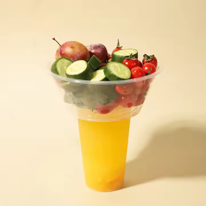 Snack Drink Cup with Straw Custom Fried Chicken Snack Bowl Hotpot Cup