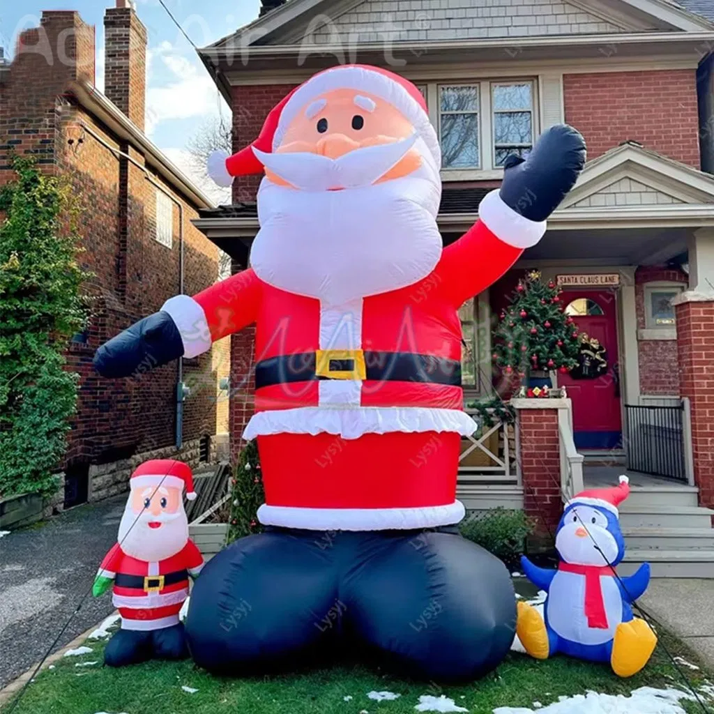 Large Inflatable Santa Claus Model for Christmas Festival Playground Decoration