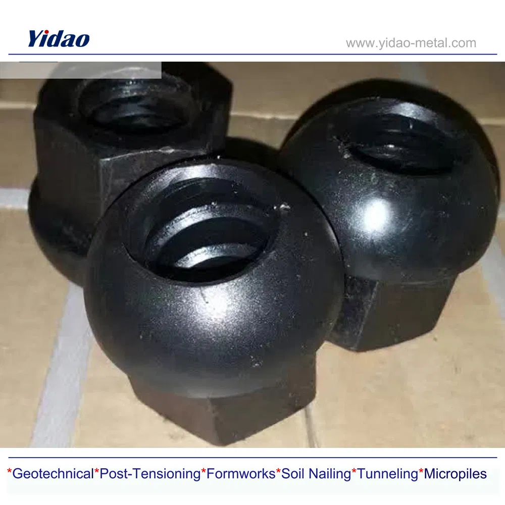 Анкерная гайка PSB830 с куполообразной пластиной для грунтовых гвоздей