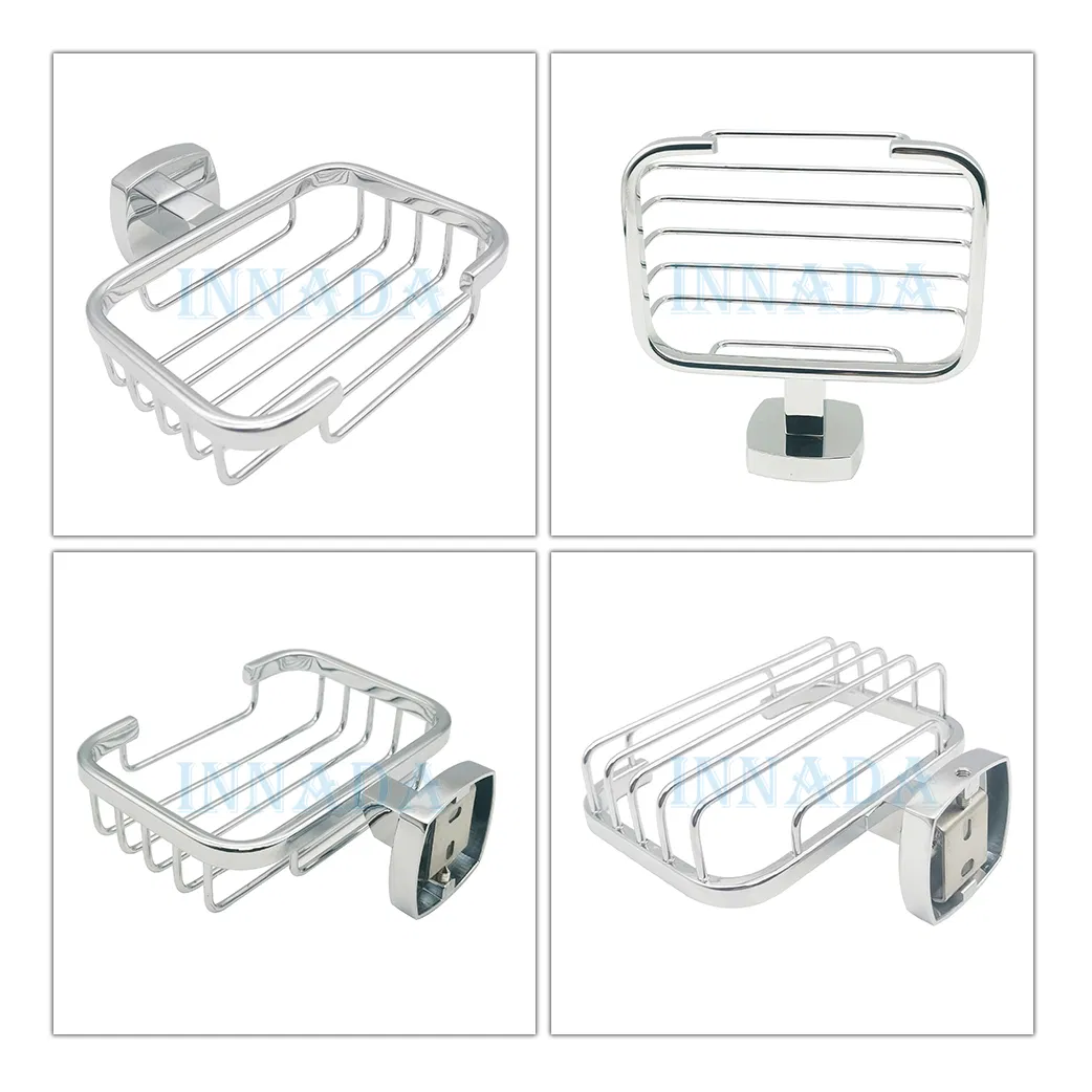 Мыльница настенная квадратная с дренажем