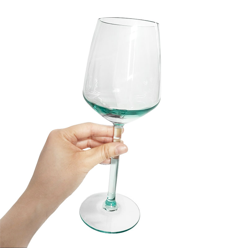Colored Stemmed Wine Glasses Plastic Party Wine Cup