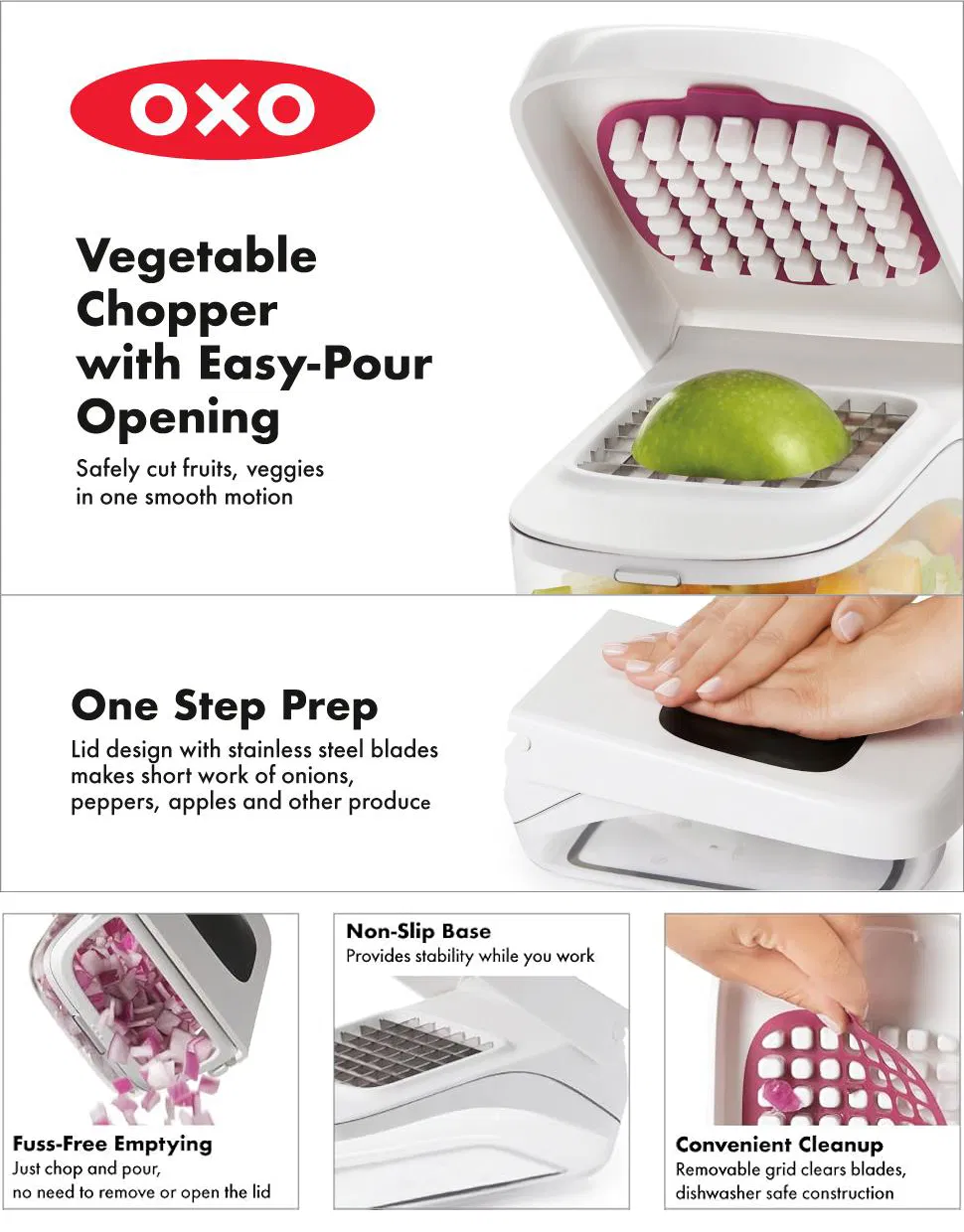 Тёрка-измельчитель для овощей и лука с откидной крышкой