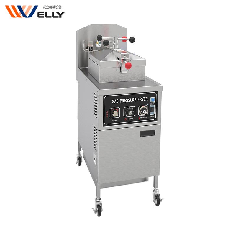 Commercial Electric French Fries LPG Gas Pressure Deep Double Fryers Gas Bench Stainless Steel Machine