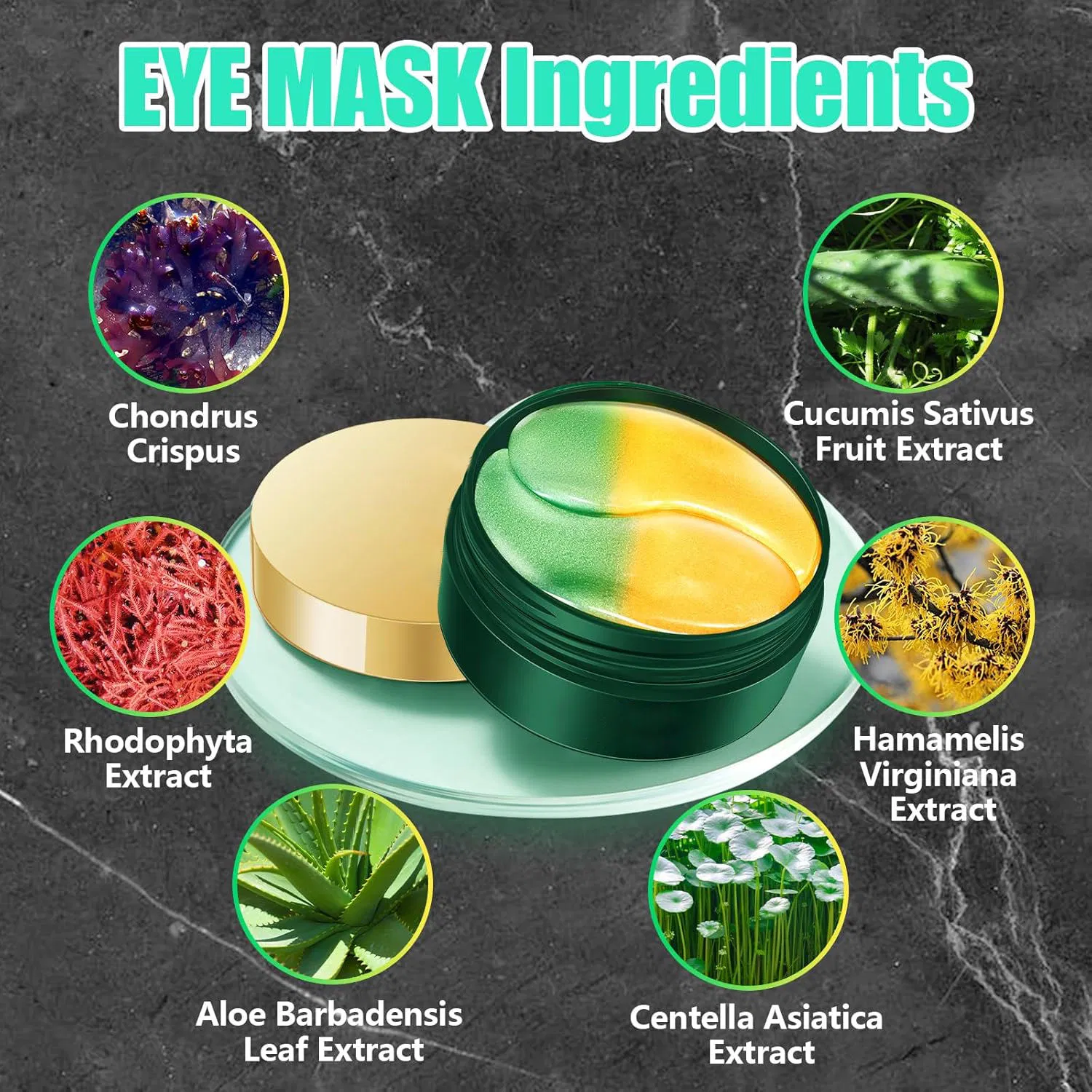 Ls058 OEM Custom Gel Eye Mask with Collagen & Hyaluronic Acid - Moisturizing