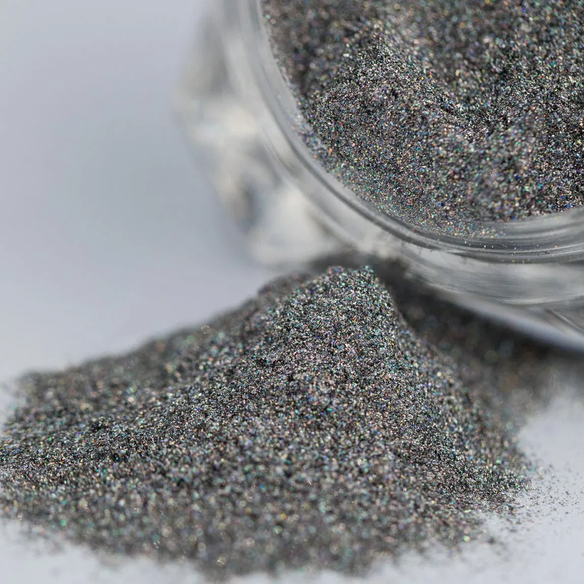 Ls035 Supearl Holographic Sliver Pigments for Nail Beauty Nail Art Satin Holo Silver Shiny Beauty Hot Sale Nail Polish