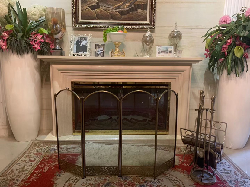 Nature Stone Marble Fireplace