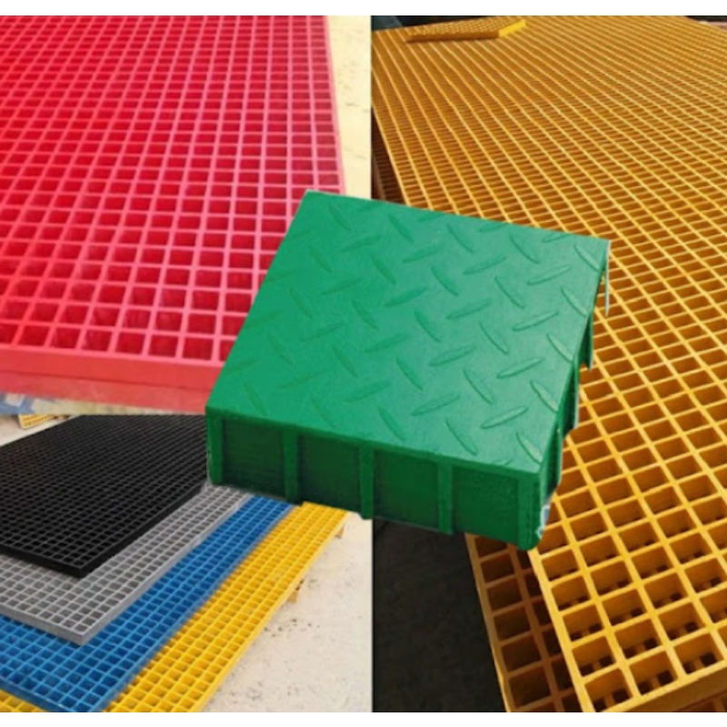 Durable FRP/GRP Covered Grating for Walkways and Carwash Areas