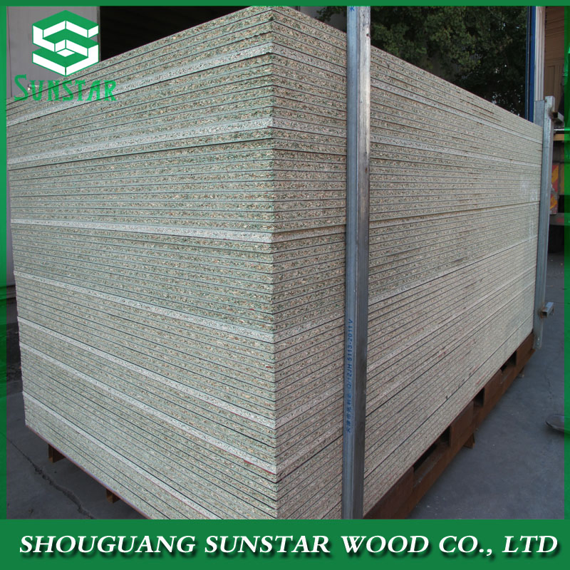 18mm/16mm/15mm/9mm Melamine Plain Veneer Wood Grain Solid Color Particle Board Chipboard for Furniture Cabinet Construction Wholesale Building Material
