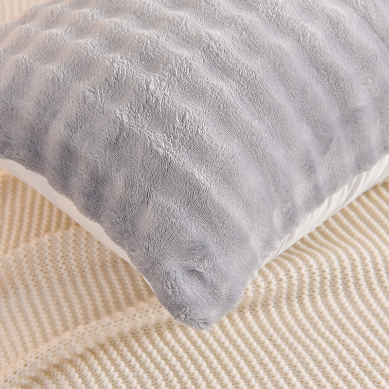 New Arrival Long Body Sleeping Pillowcase Long Fur Plush Fleece Pillowcase