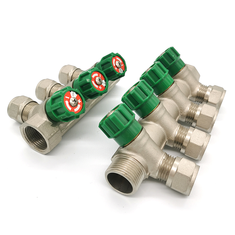 3/4 Inch 1/2" Pex Plumbing Manifold Floor Heating System Brass Water Manifold