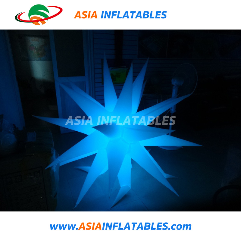Colorful Inflatable Outdoor Hanging Decorative Curly Star for Event