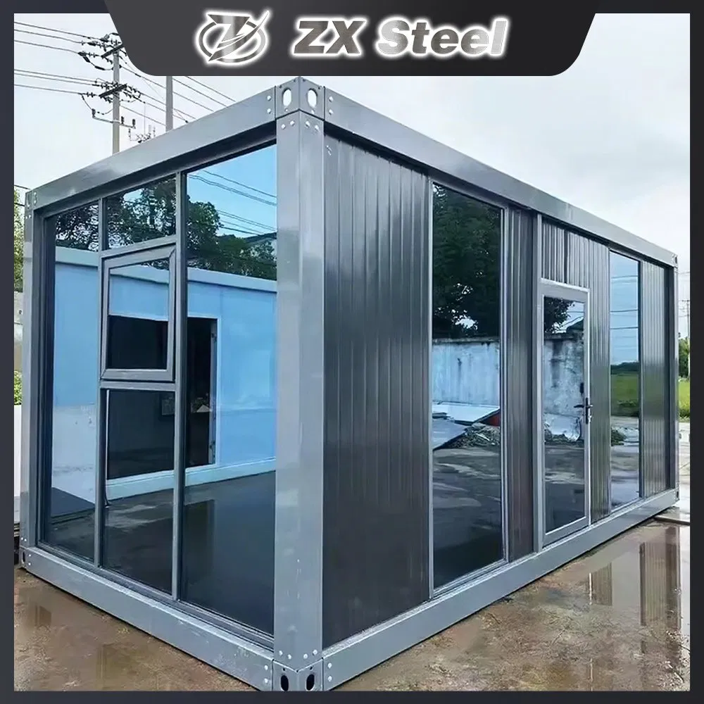 Modern LED Coffee Shop Container House Prefab Restaurant Bar
