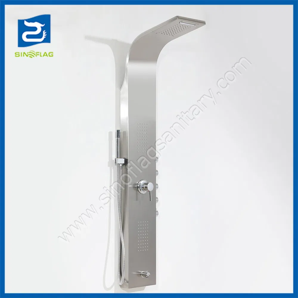 5 Jets Side Handles Bathroom Shower Panel