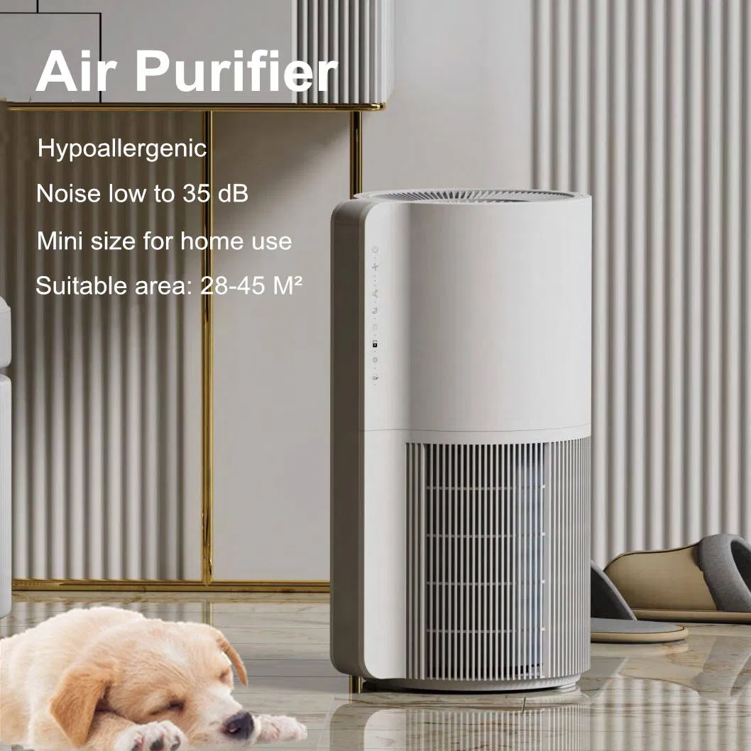 Low Noise Pet Flying Hair & Odor Purifier with Tuya APP & LED Screen Monitoring