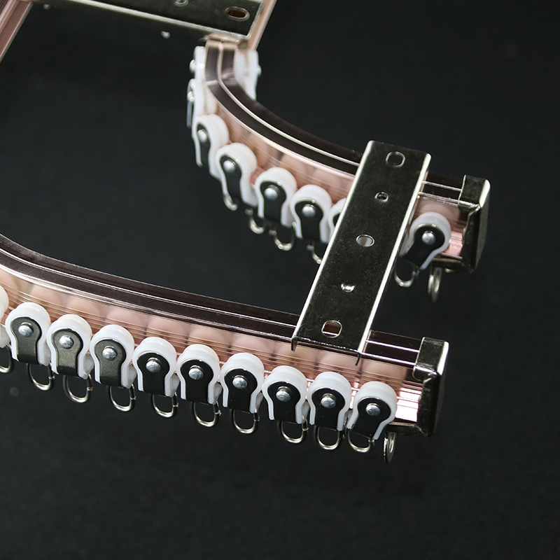 Thickened Aluminum Alloy Curtain Rod Bedroom and Living Room Side, Top Installation