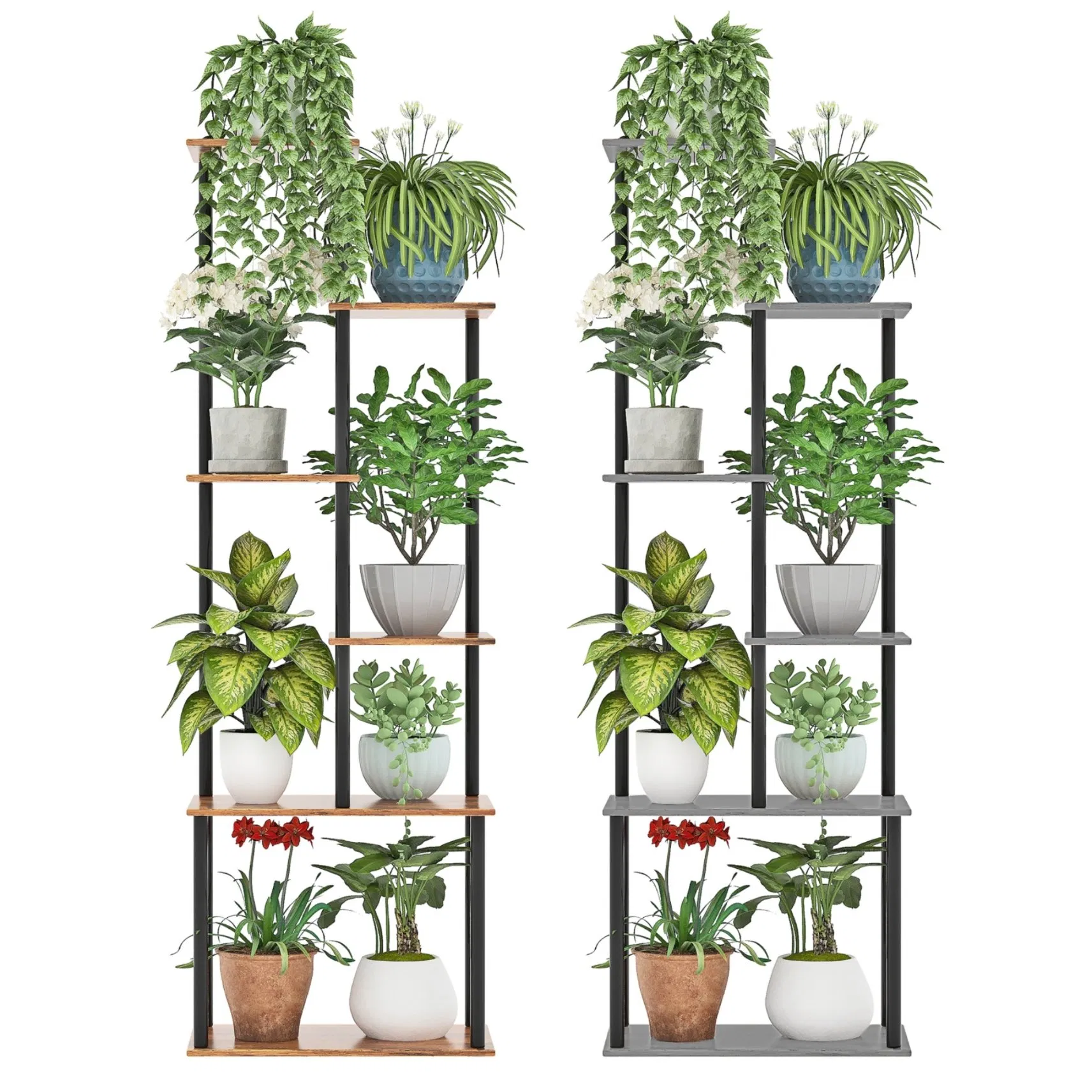 Multiple Applications Storage Rack Easy to Install Multi-Layer Vertical Flower Stand