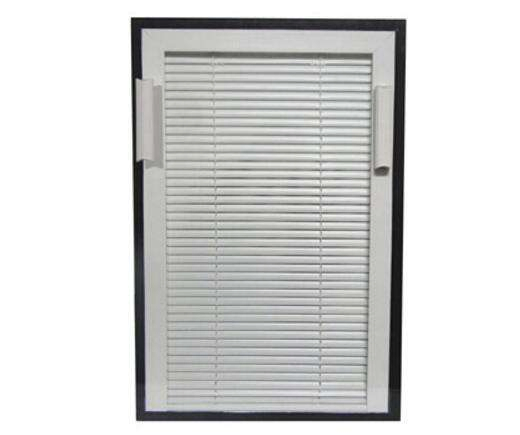 Aluminum Frame Rolling Built Inside Louver Window Roll up Shutter Inside The Glass Casement French Windows