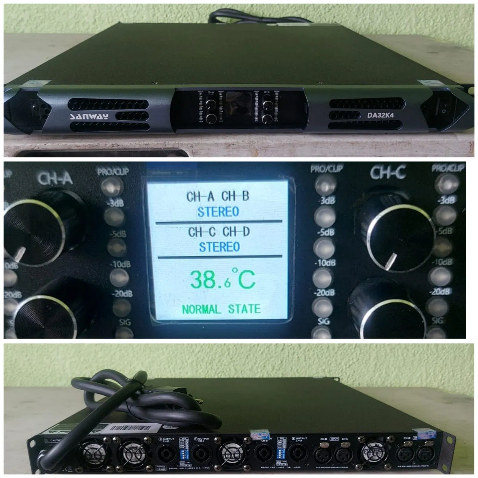 Sanway Da32K4 26800W 4 Channel Class D Subwoofer Power Amplifier