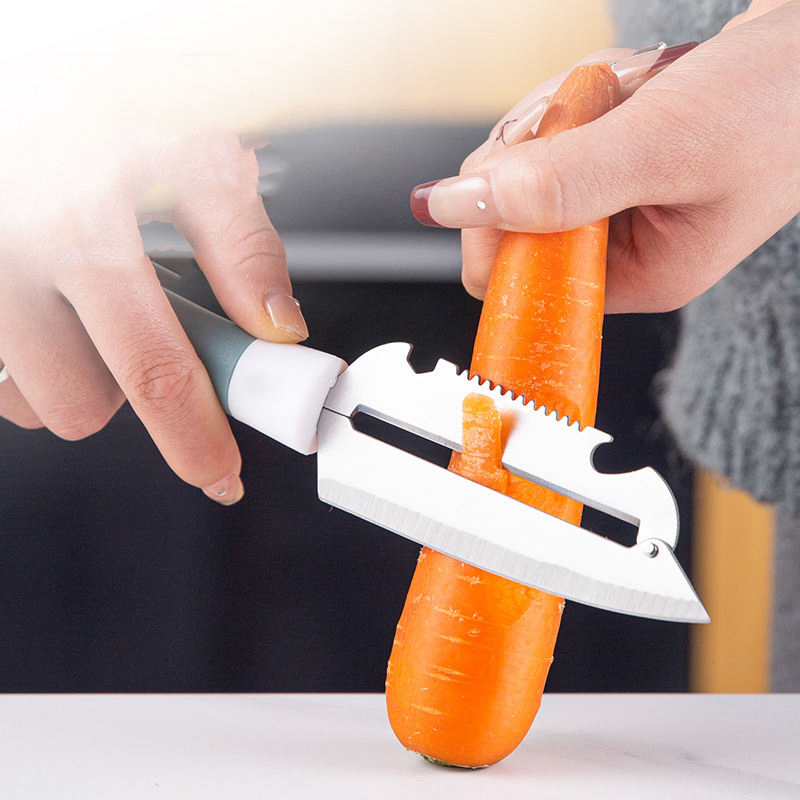 Hot Selling Multifunctional Knife PP Handle Bottle Opener Kitchen Tools