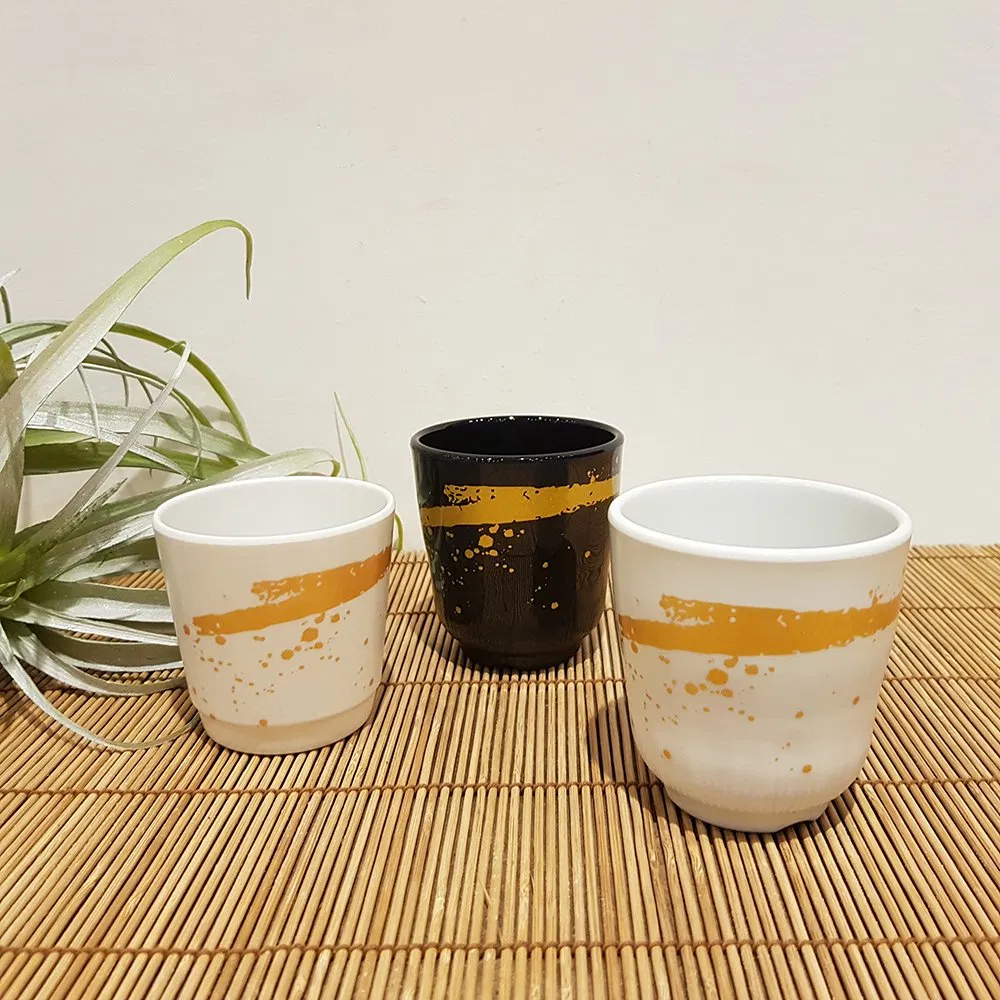 Чашка для чая Melamine Kinpaku White 230 мл