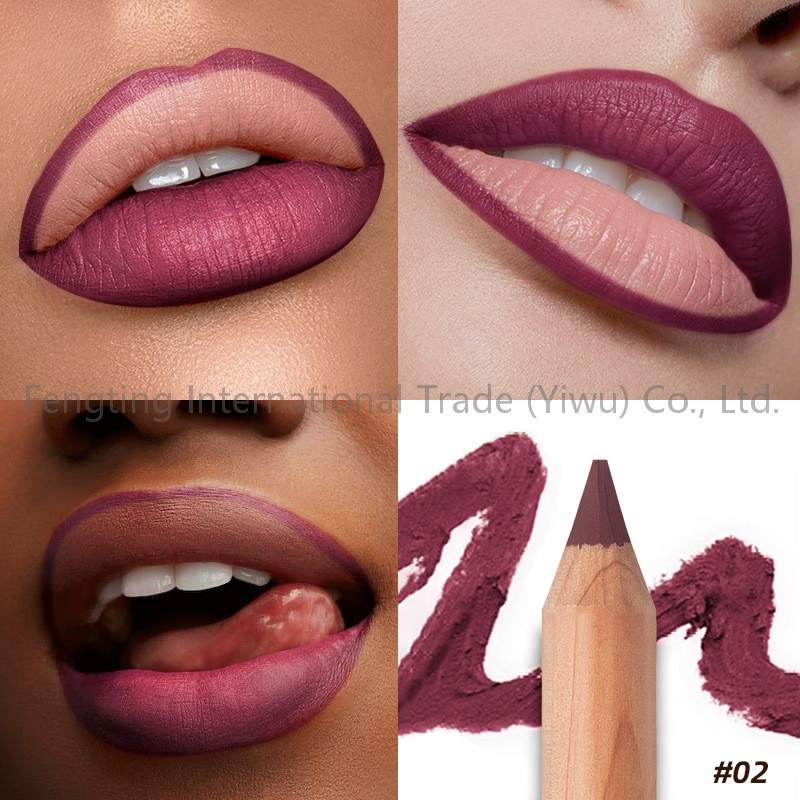 Private Label 8 Colors Lip Contour Long Lasting Matte Smooth Brown Lip Pencil High Pigment Waterproof Lasting Vegan Lip Liner