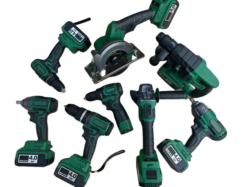 Factory Brushless Power Drill Set with Hard Case Storage