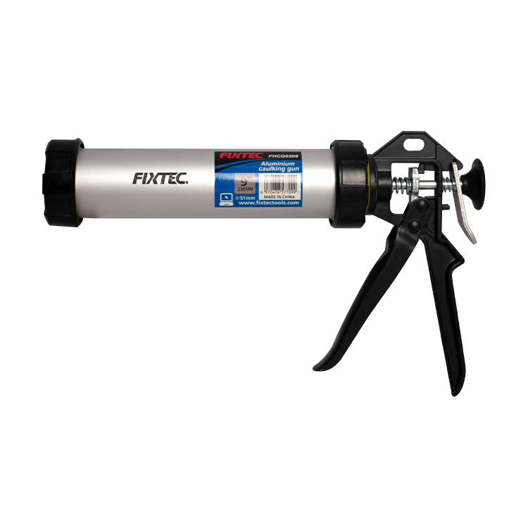 Fixtec Heavy Duty Aluminum Handle 9'' Manual Silicone Sealant Caulking Gun