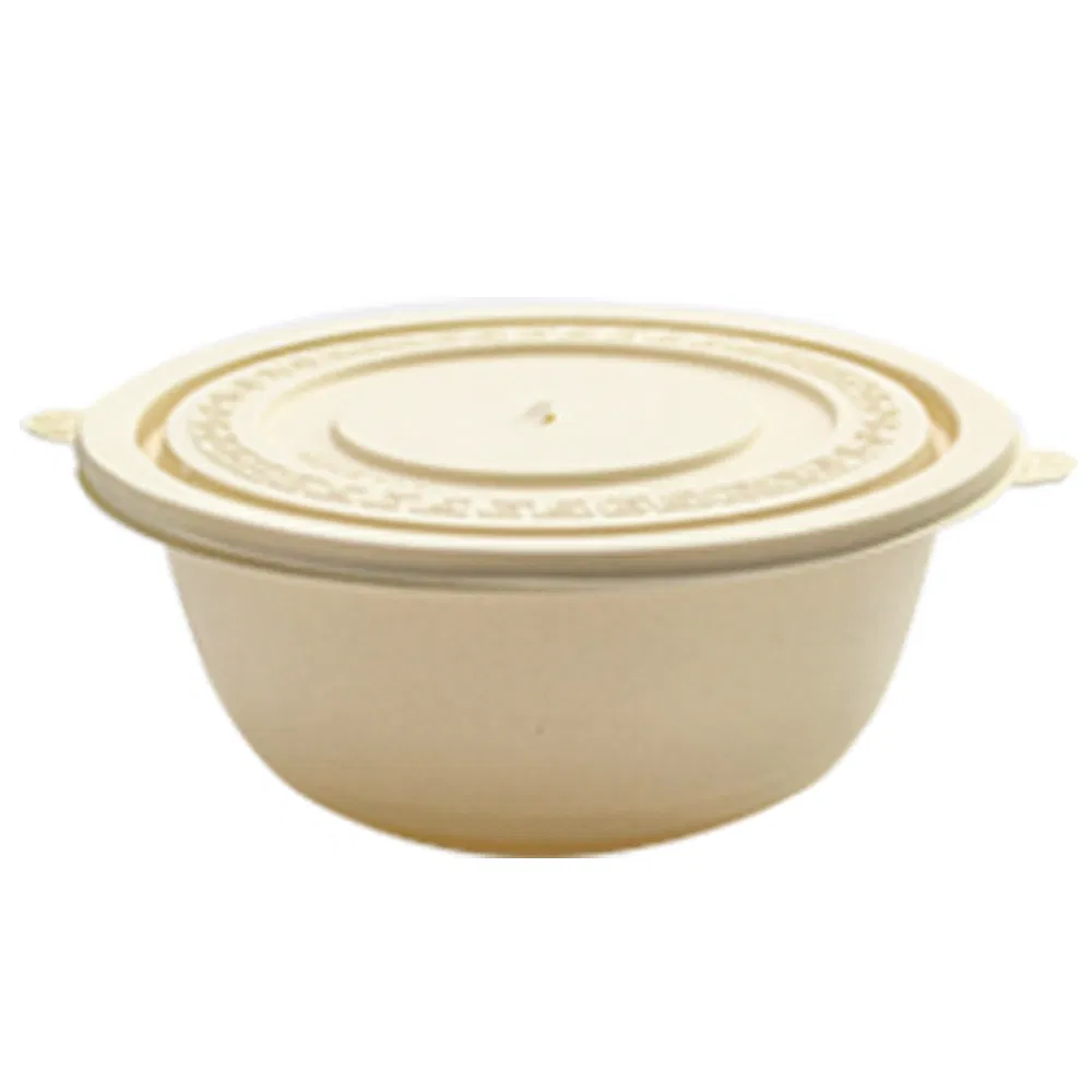 Factory Corn Starch Food Container Disposable Takeaway Food Soup Bowl with Lid