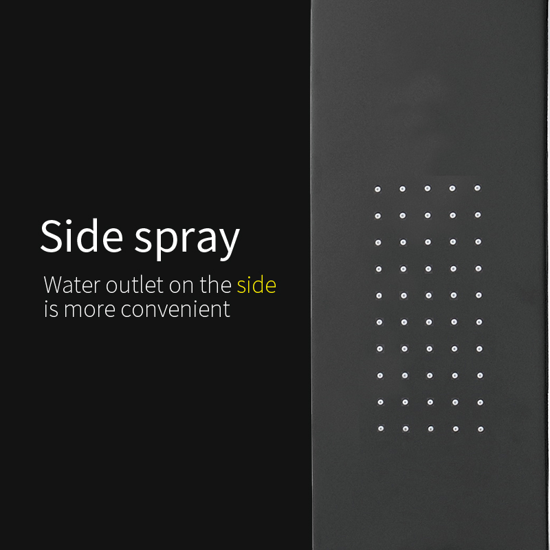 Tiema PVC in Black Body White Side Wholesale Shower Column