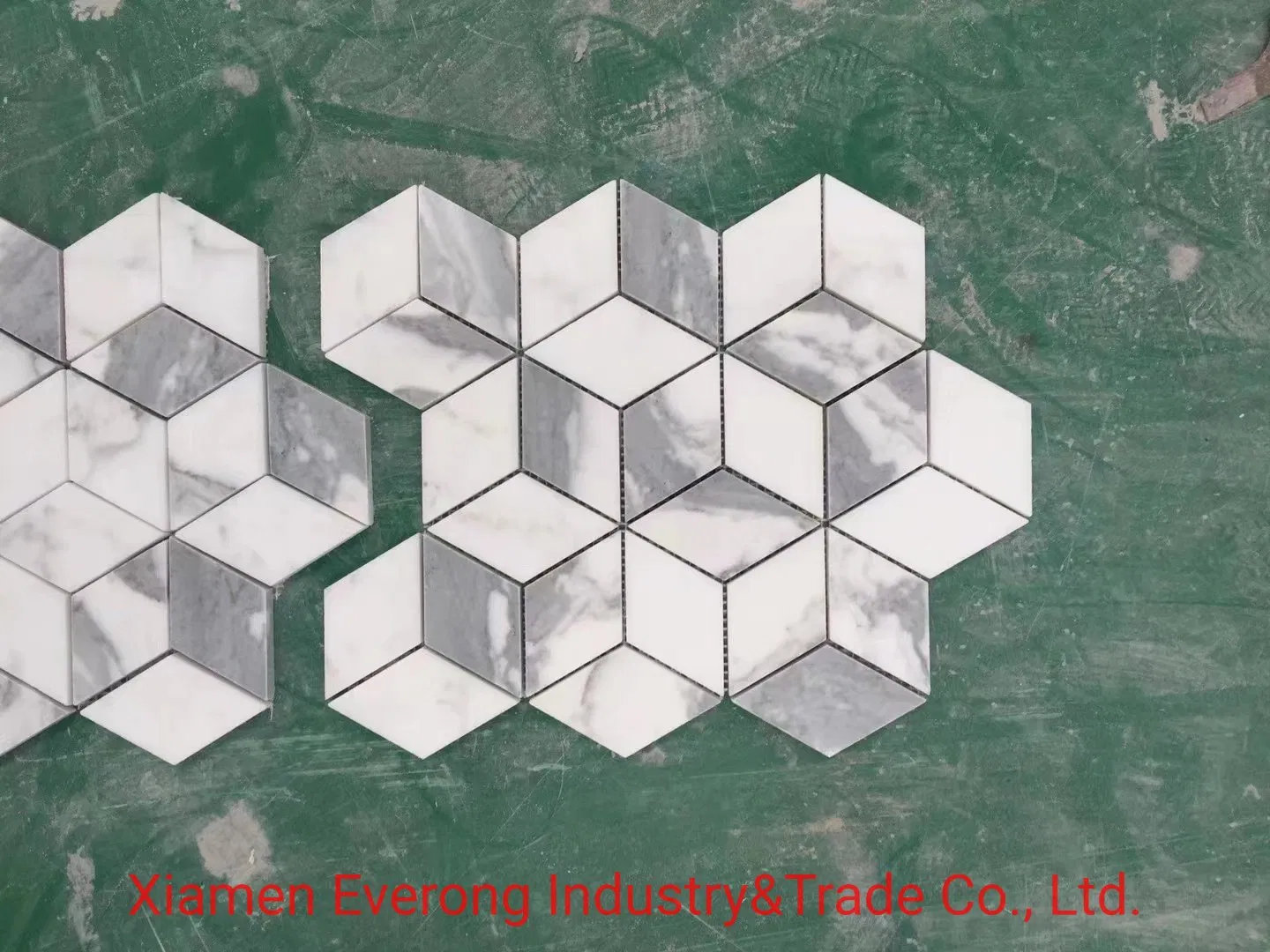 Flat/ Hexagon/Chevron/Lantern/Rhomboid Shape Natural Marble Mosaic Tile