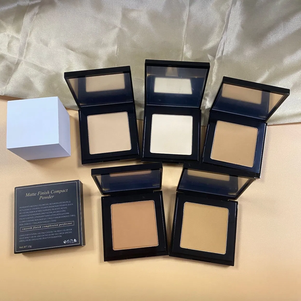 Custom Vegan Makeup Compact Powder Full Coverage Matte Pressed Powder